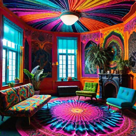 Psychedelic Therapy Room