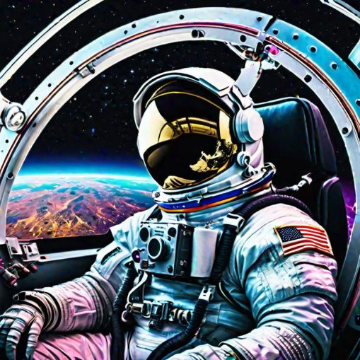An Astronaut on a Psychedelic Cannabis Journey